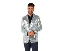Jacket adult Sequins Silver, size 56/58 (XL)